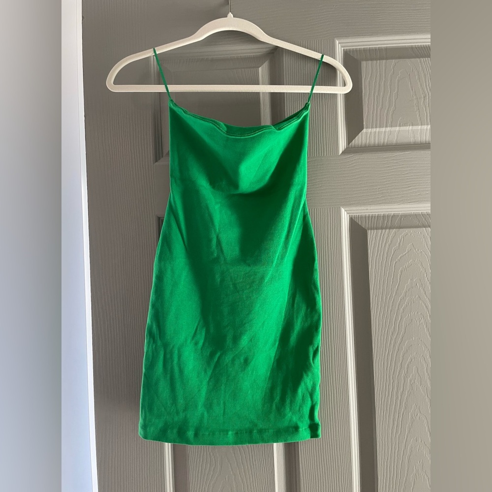 Zara Strapless Green Dress